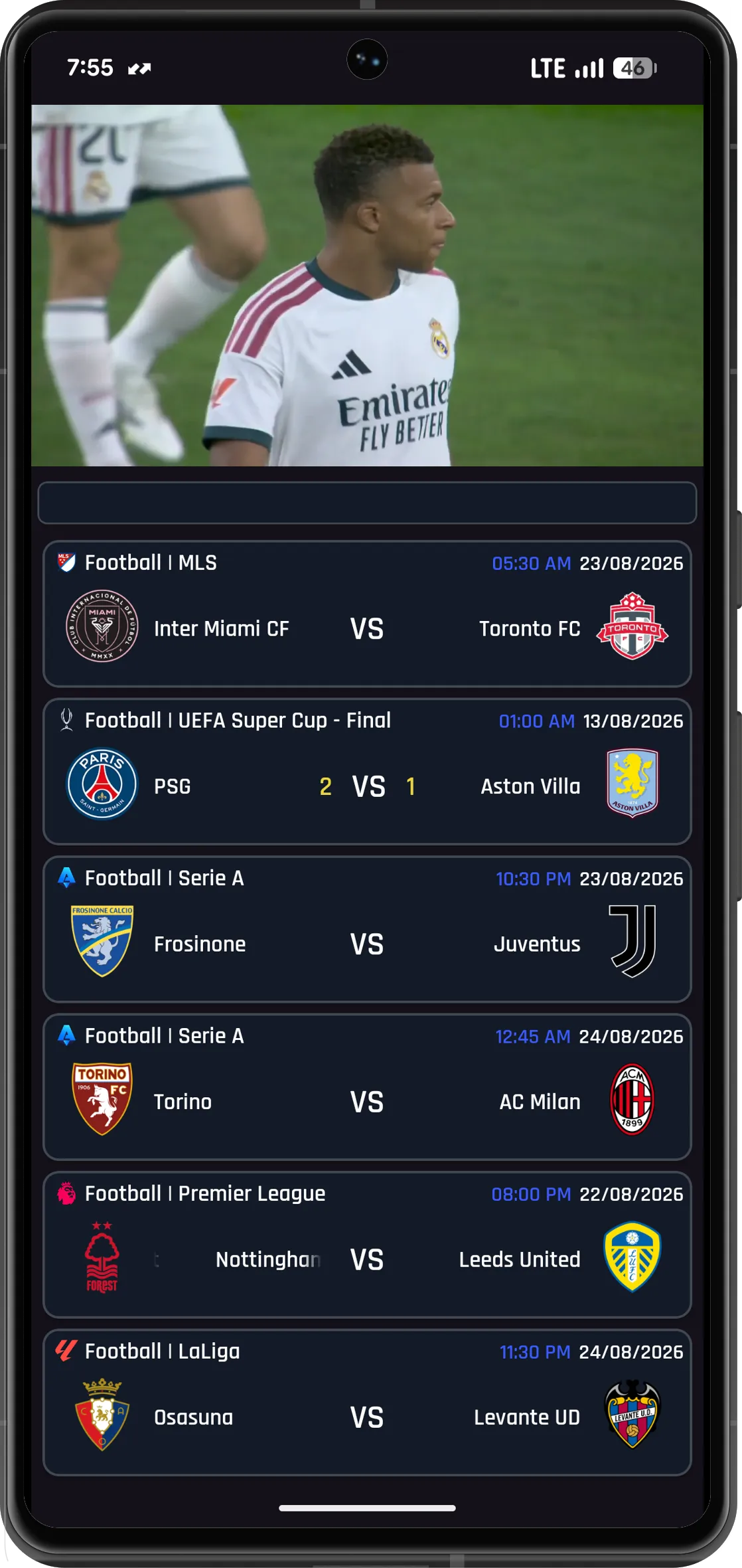 Screenshot of the PlayZ TV interface